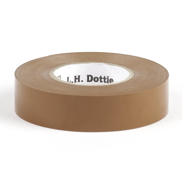 L.H. Dottie 3/4'' x 60' Brown Electrical Tape, 10PK